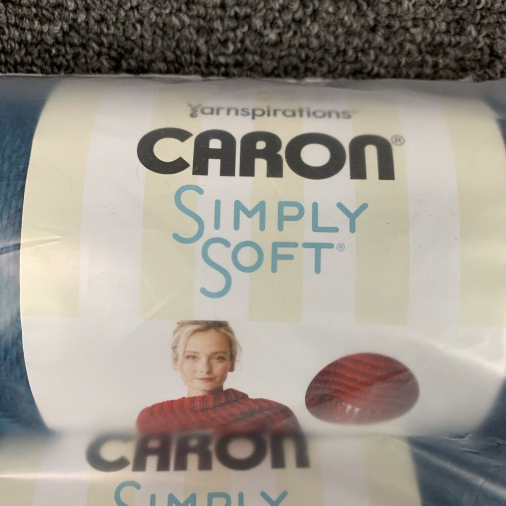 Lot Of 3 Yarnspirations Caron Simply Soft  Ocean 6oz 315Yds 4 Medium - Picture 2 of 5